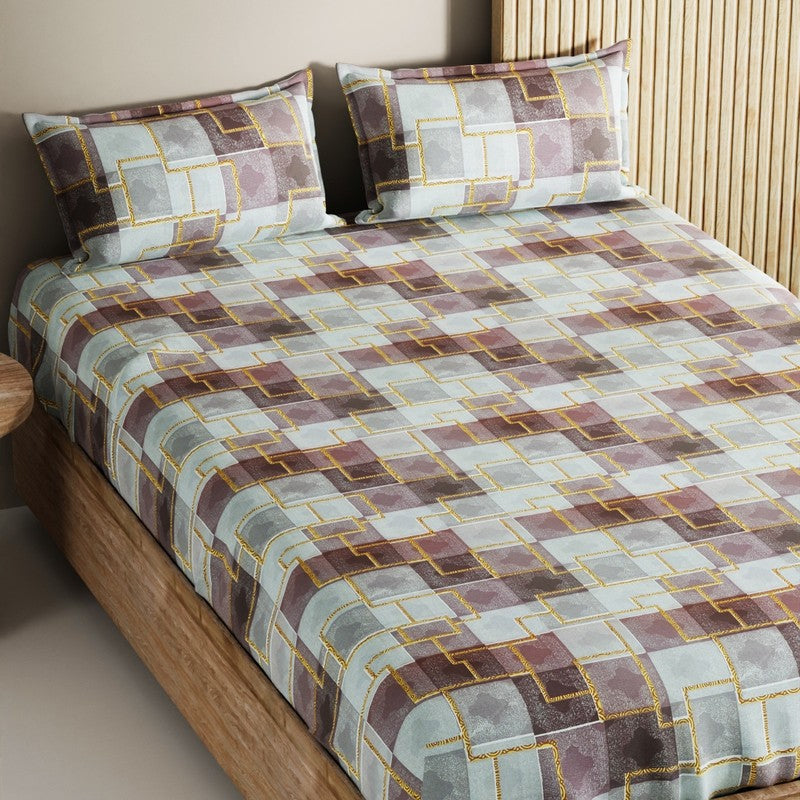 Irvyn Cotton Bedsheet (Multicolor) - 144 TC media 4