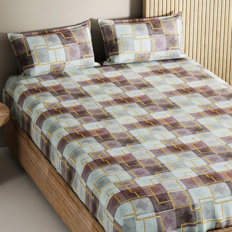 Irvyn Cotton Bedsheet (Multicolor) - 144 TC media 4