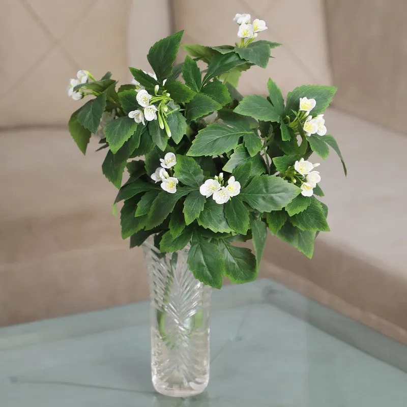 Artificial Bougainvillea Sticks (White) - Set Of Two media 1