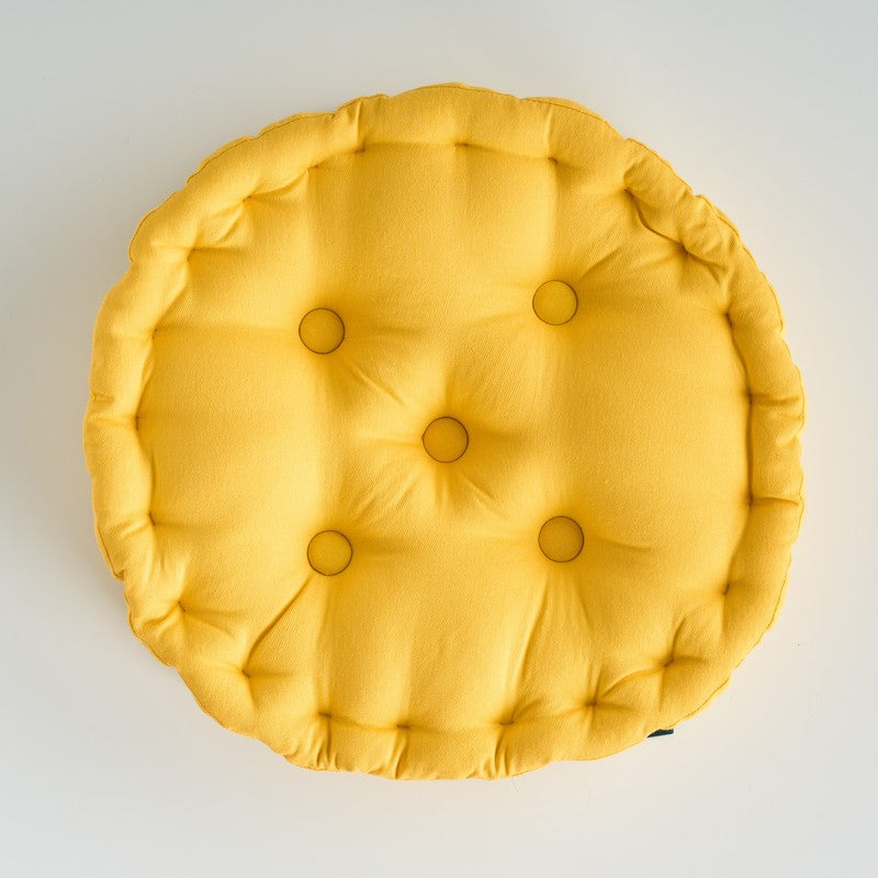 Aidan Floor Cushion (Mustard Yellow) - Set Of Two media 3