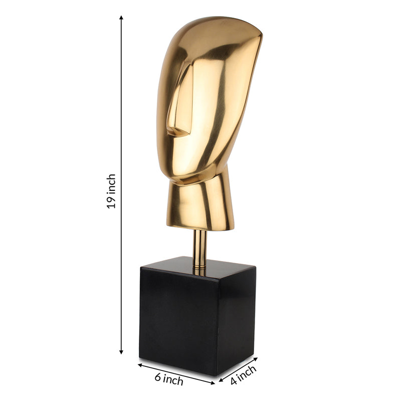 Muse Mundane Head Showpiece - Gold media 6