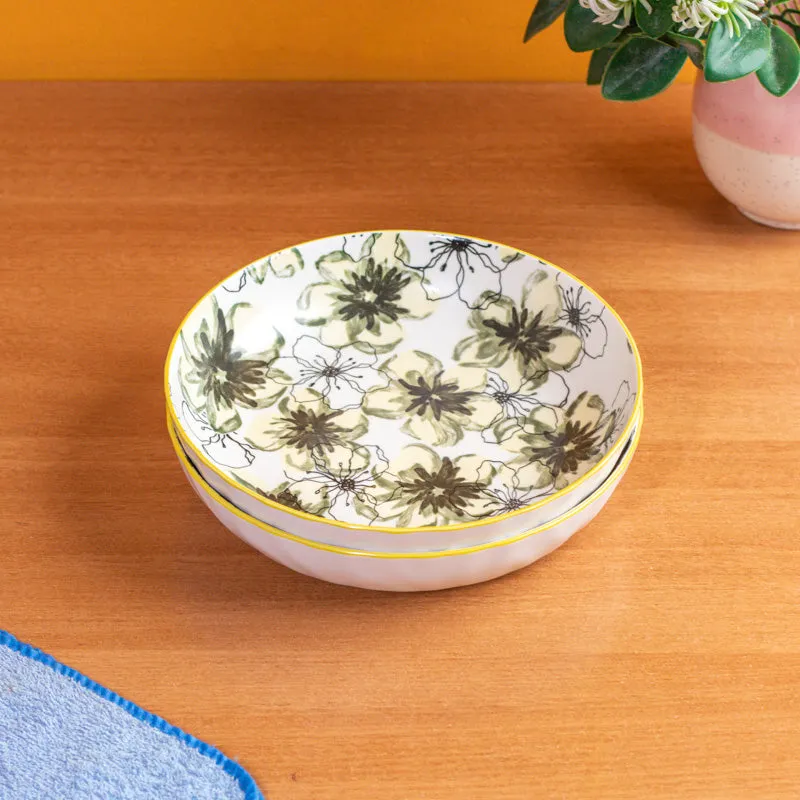 Botanic Charm Serving Bowl(750 mL) - Set Of Two media 4