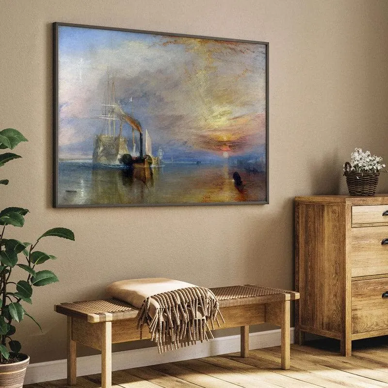 The Fighting Temeraire By J.M.W Turner - Black Frame media 5