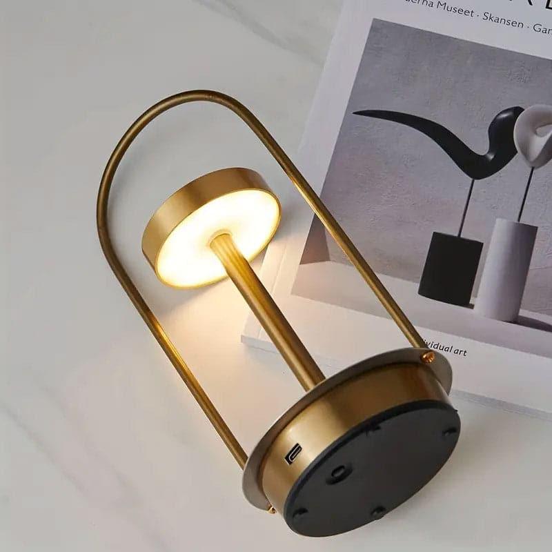 Koracha LED Metal Table Lamp - Gold media 3