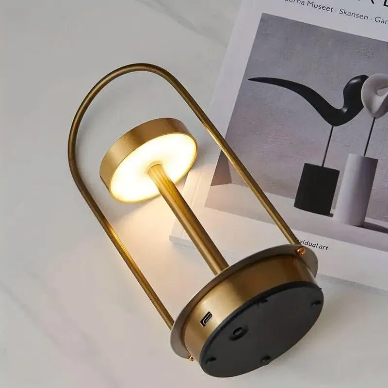 Koracha LED Metal Table Lamp - Gold media 3