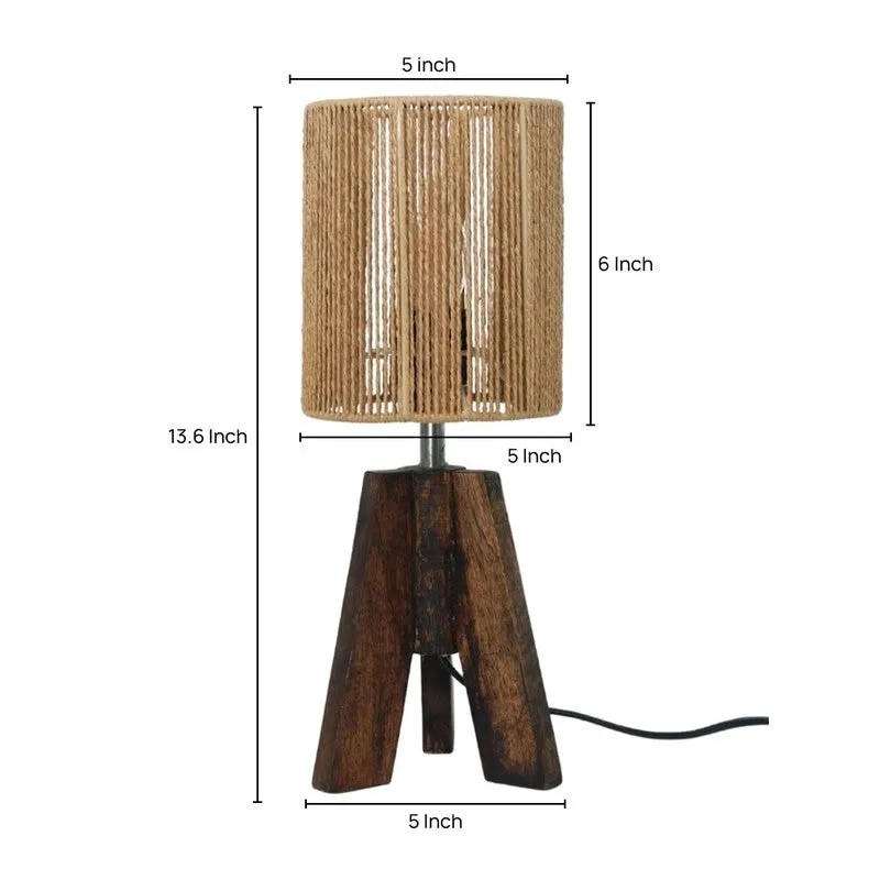 Embercraft Cotton Table Lamp - Brown media 5
