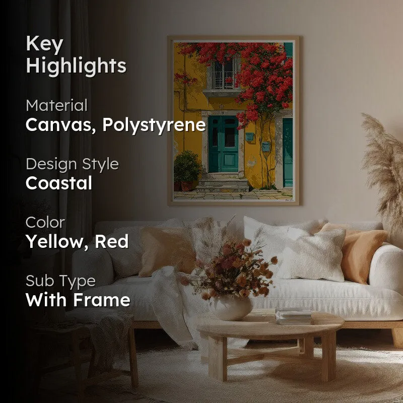 Viretta Canvas Wall Painting With Brown Frame media 2