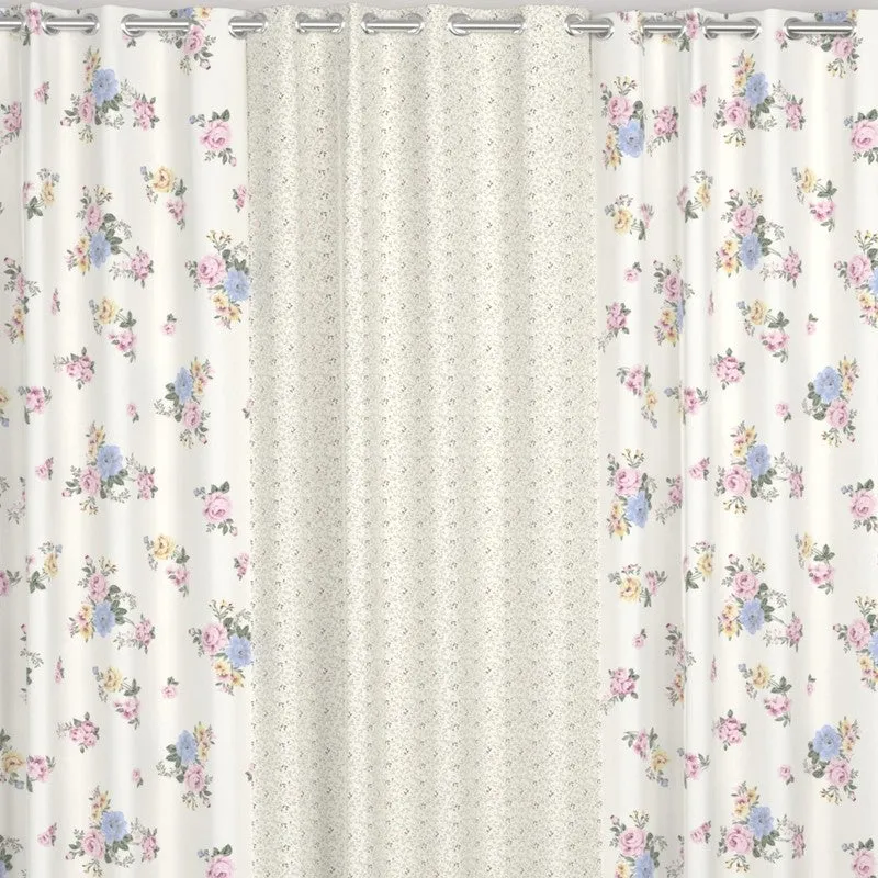 Blossom Glow Harmony Curtains - Set of Three media 6