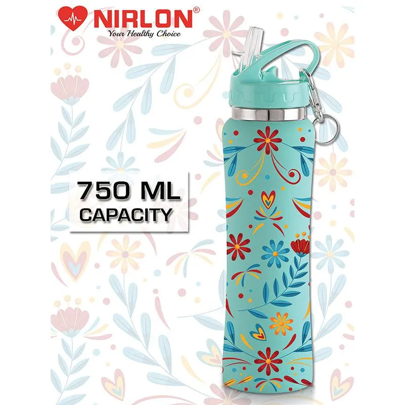 Stella Flora Sipper Water Bottle (Aqua Blue) - 750 mL media 7