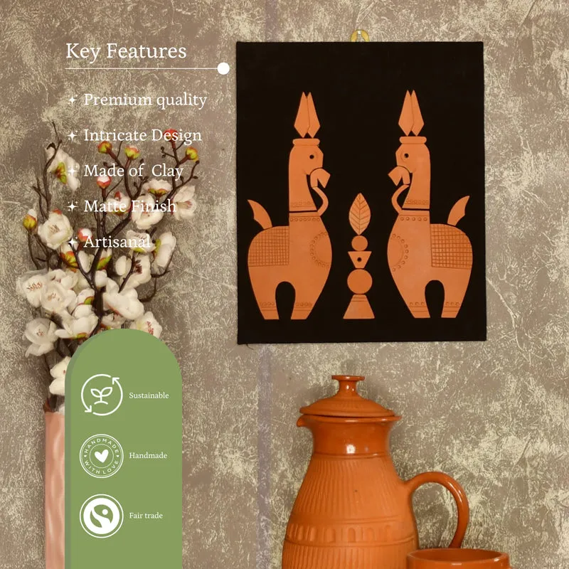 Mrittika Ashva Terracotta Wall Art media 3