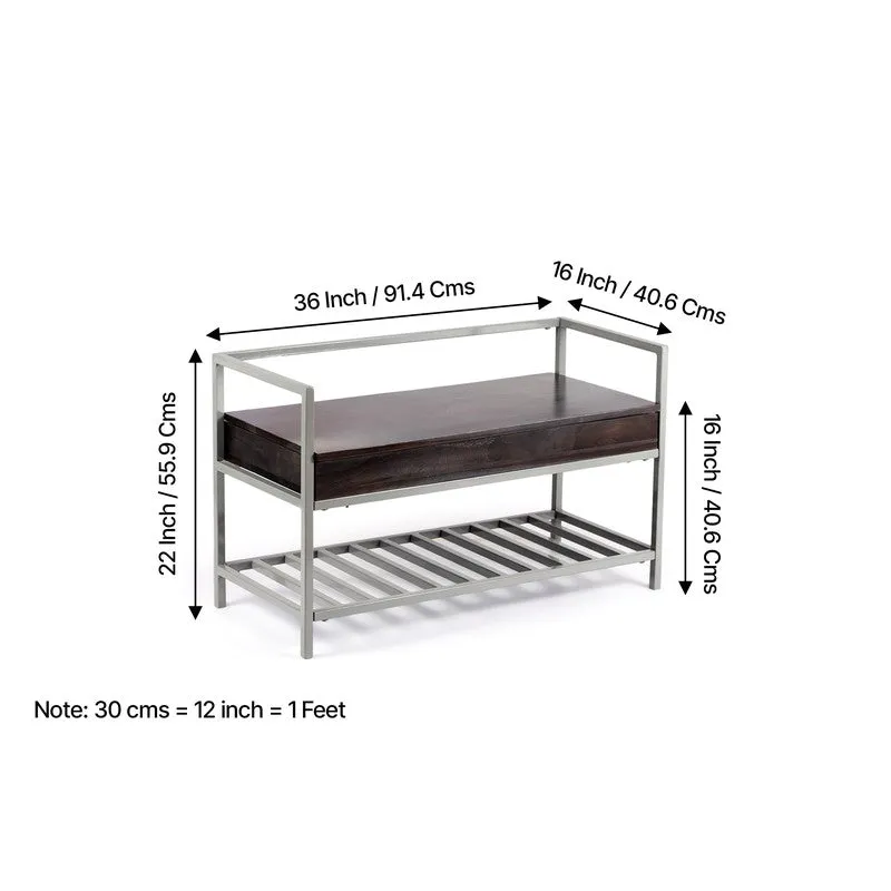 Wavex Metal Bench - Grey media 12