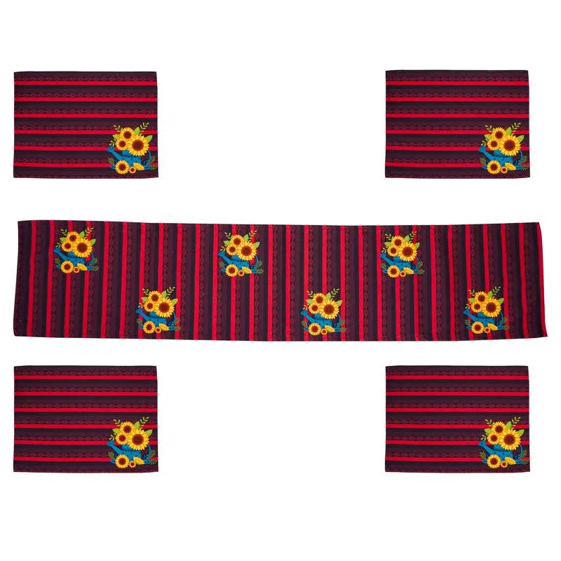 Sunflower Primo Table Runner & Placemat - Five Piece Set media 3