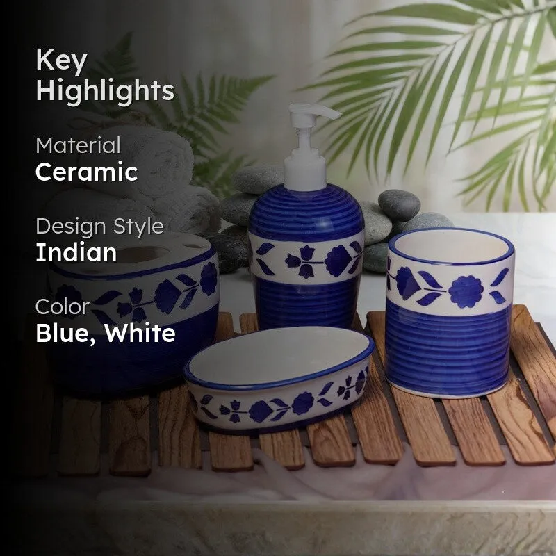 Bath Grace Ceramic Bathroom Set - Four Piece Set media 2