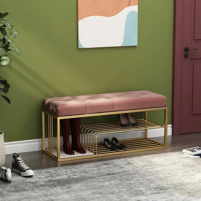 Expandable Metal Shoe Rack - Gold,Maroon media 3