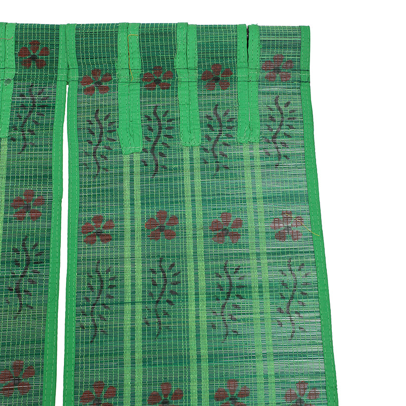Forest Flow Three Panel Bamboo Curtain - Green media 5