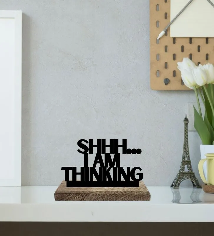 Contemplative Silence Typography Showpiece - Set Of Two media 3