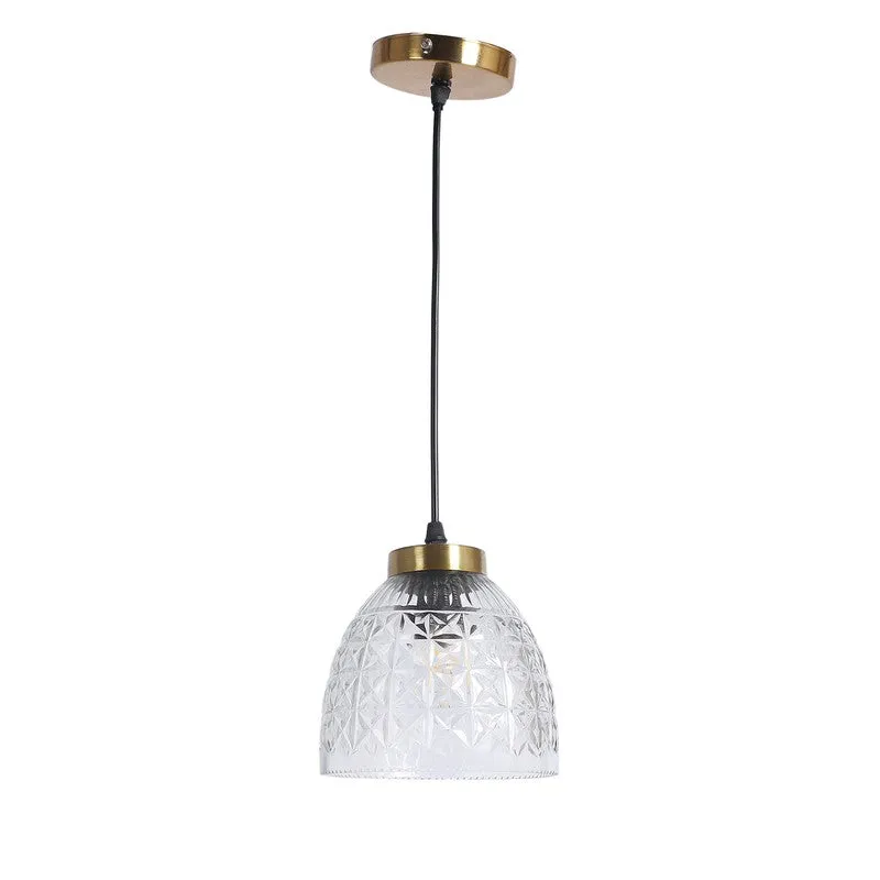 Crestelle Pendant Glass Ceiling Lamp media 5