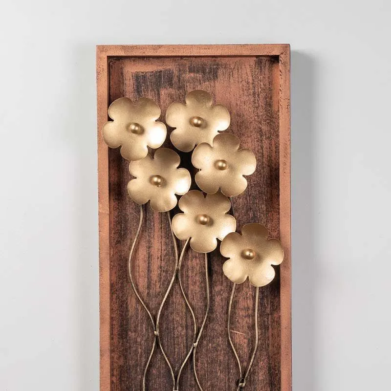 Metallic Bouquet Metal Wall Accent media 5