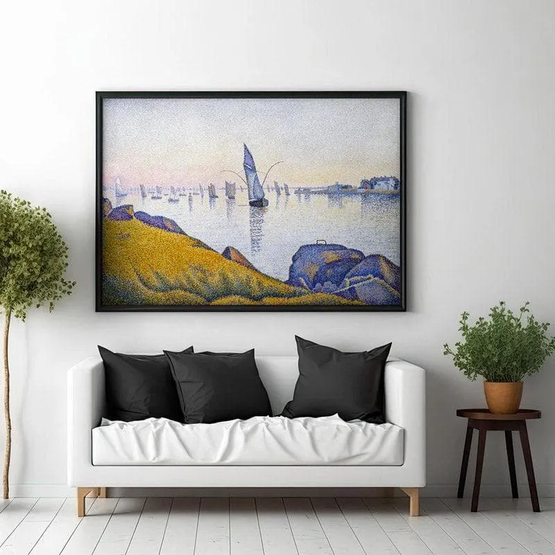 Evening Calm 1891 By Paul Signac - Black Frame media 3