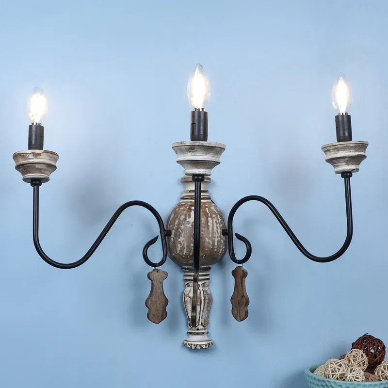 Caleira Trio Iron Wall Lamp media 1