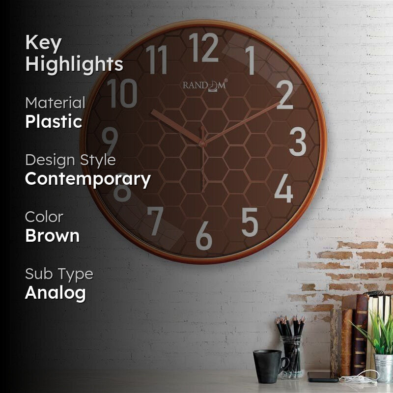 Honey Comb Maze Wall Clock media 2