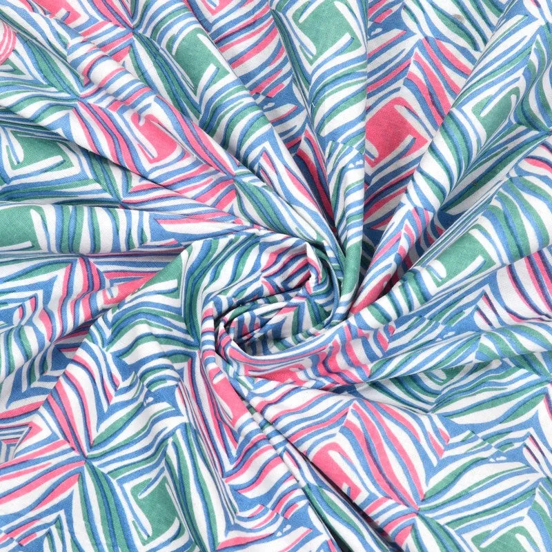 Desert Charm Cotton Bedsheet (Blue,Pink) - 120 TC media 4