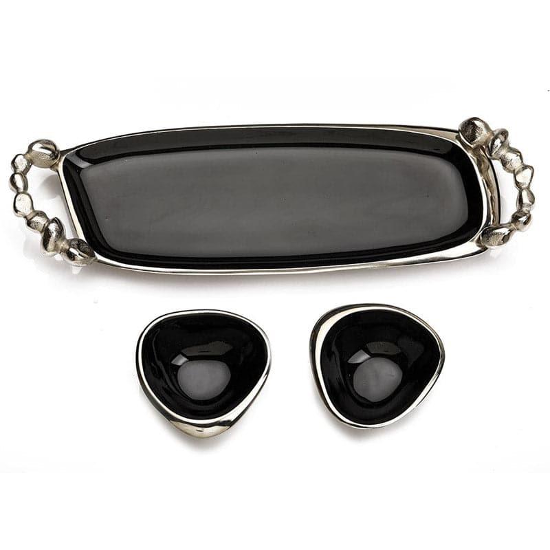 Karla Bowl With Tray (Black) - Set Of Three media 4