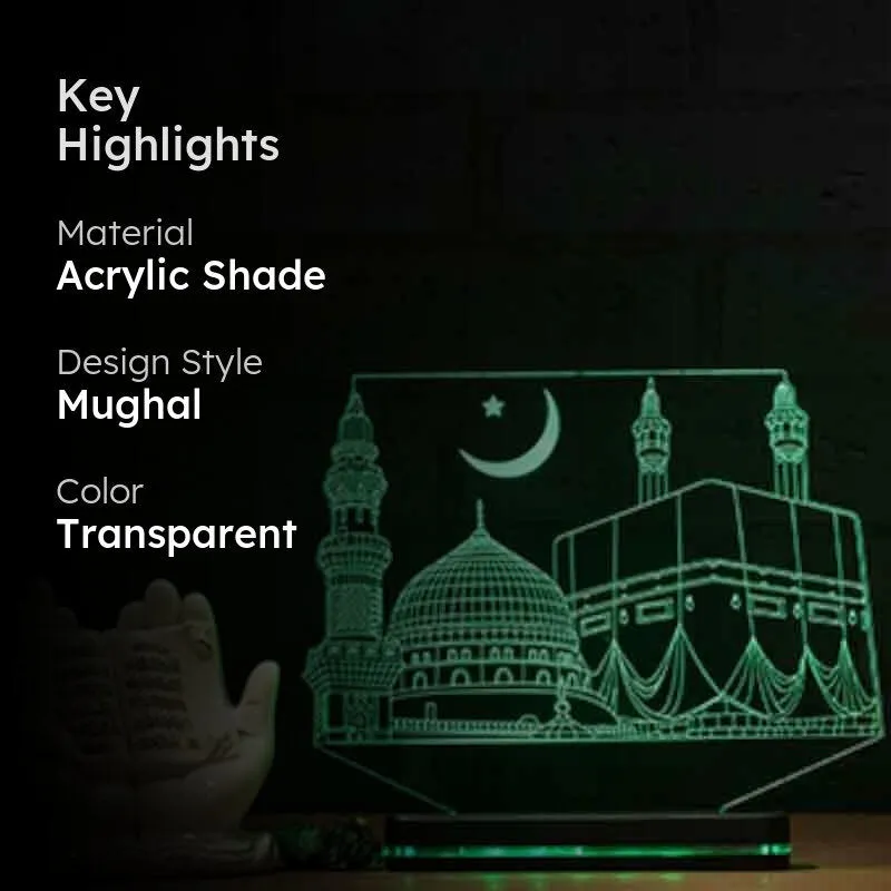 Mecca Madina Acrylic Table Lamp - Transparent media 2