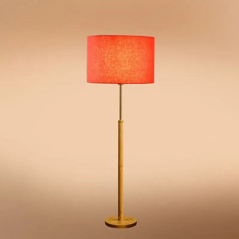 Twilight Wooden Floor Lamp - Orange media 5