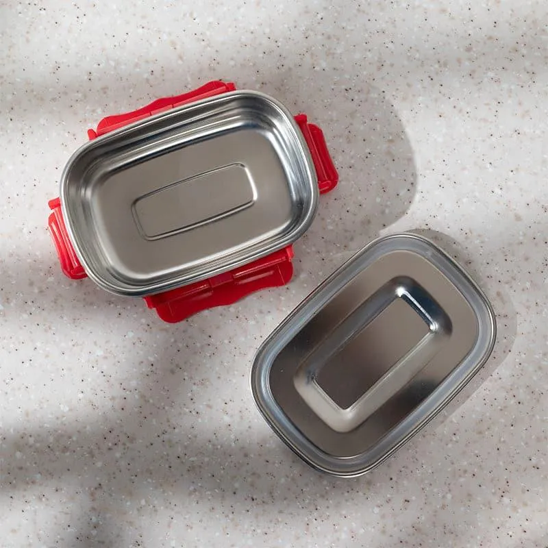 Savory Insulated Steel Lunch Box (Red) - 150 mL media 6