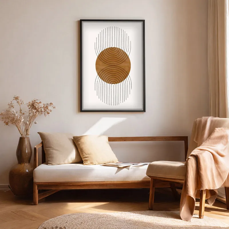 Terra Balance Canvas Wall Painting With Black Frame media 1