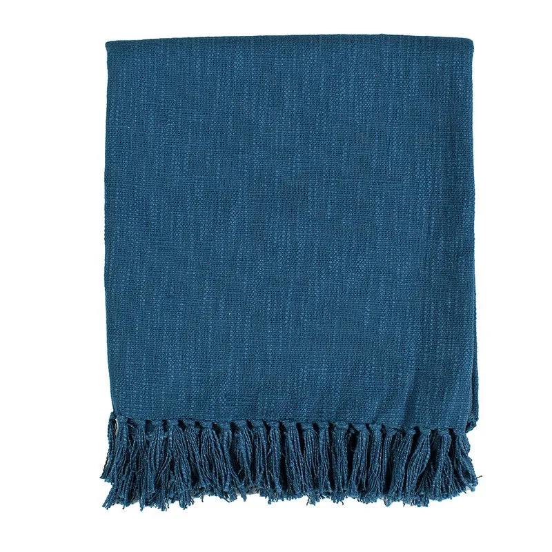 Lightweight Decorative Throw Blue media 4