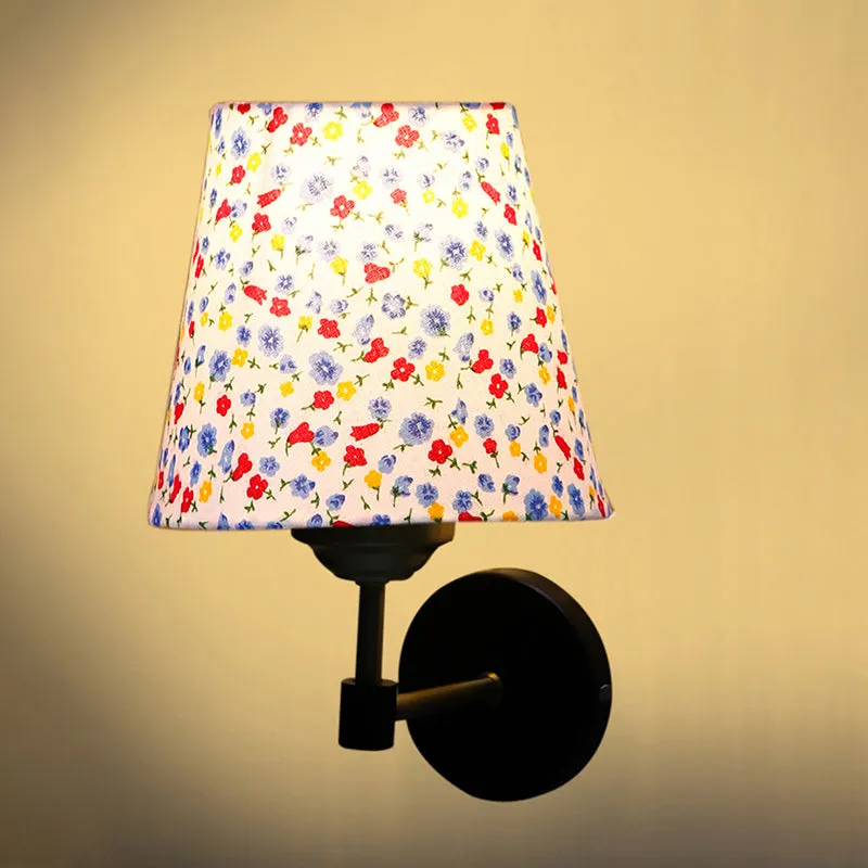Tiny Fleur Printed Steel & Cotton Wall Lamp media 5