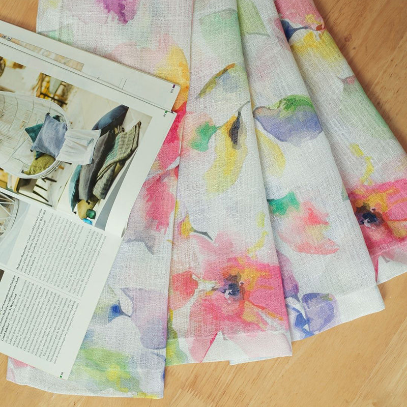 Serline Linen Texture Sheer Curtain - Set Of Two media 3