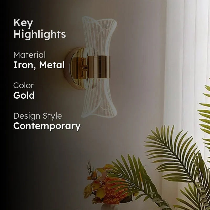 Percey LED Iron & Metal Wall Lamp media 2