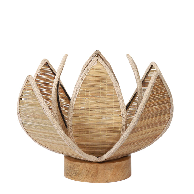 Elowen Bamboo Rose Table Lamp - Beige media 6