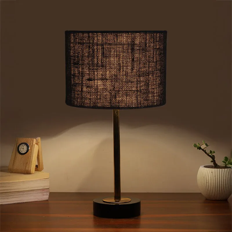 Sienna I Rodin Wooden Table Lamp - Black,Gold media 1