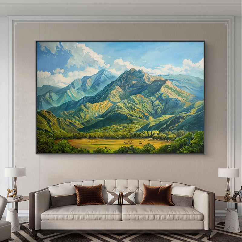Mountain Greenery Canvas Wall Painting