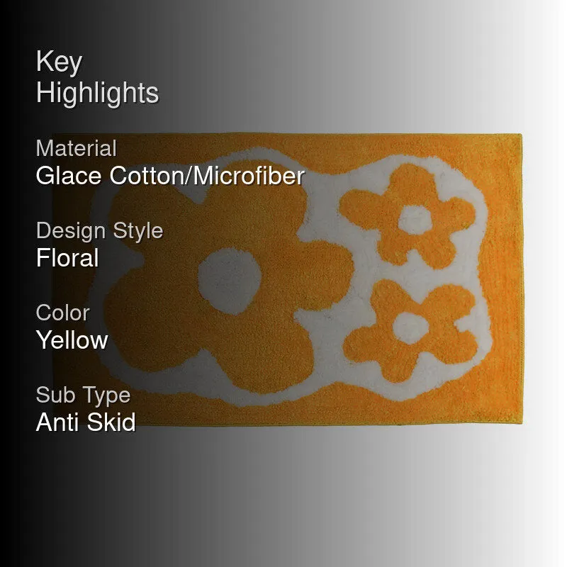Lumora Cotton Bath Mat - Yellow media 2