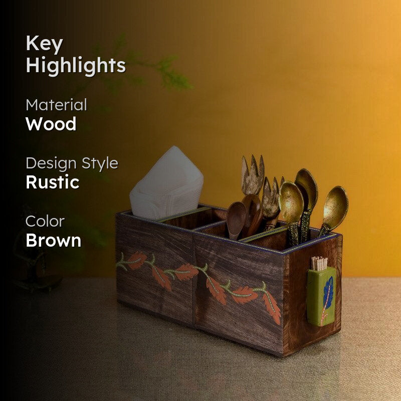 Shanti Handcrafted Cutlery Holder media 2