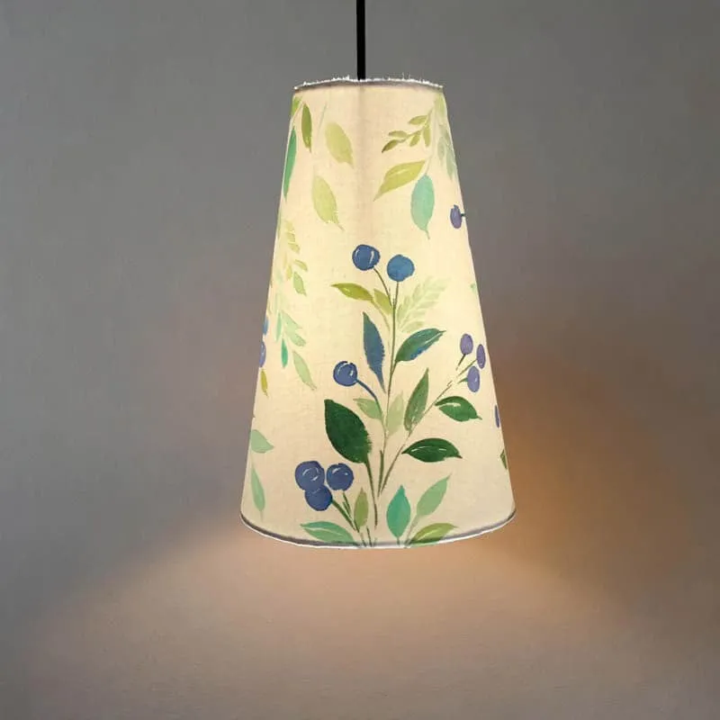 Bloom Perch Cone Handpainted Fabric Ceiling Lamp media 5