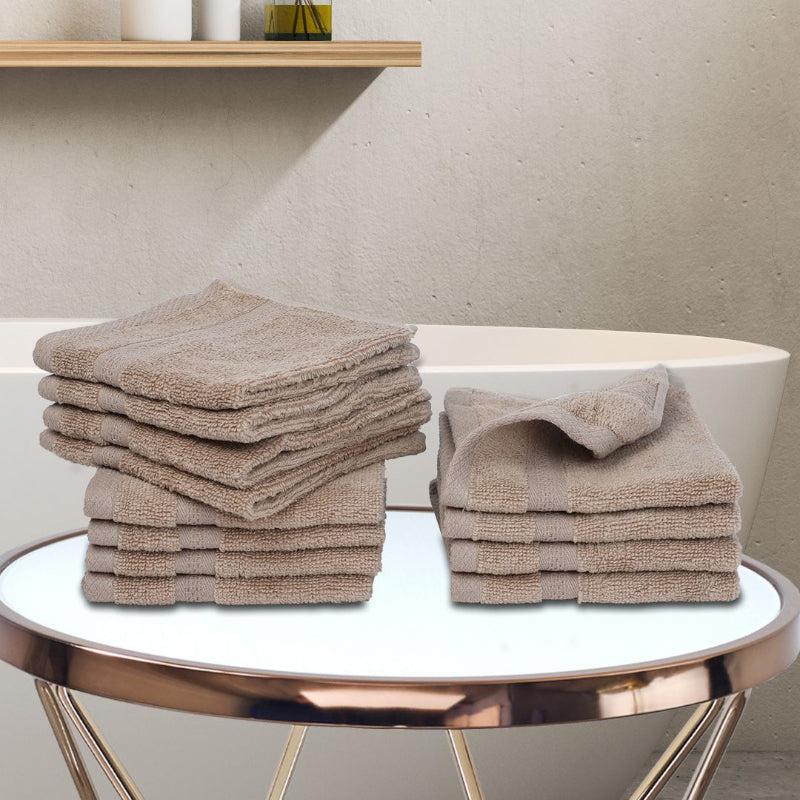 Miorah Face Towel (Beige) - Set Of Twelve