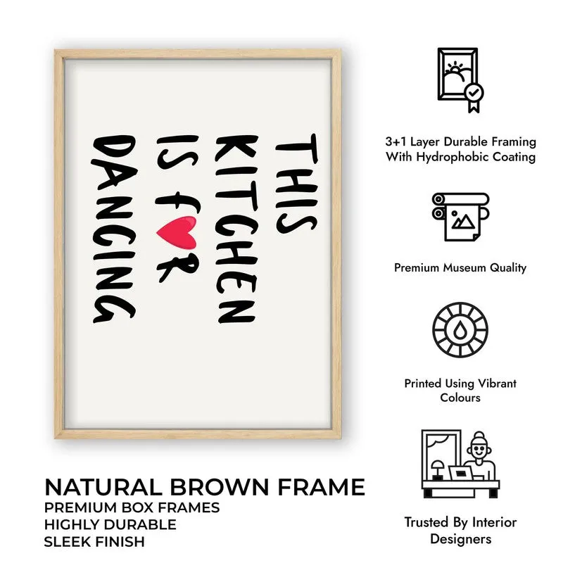 Kitchen for Dancing Archival Canvas Wall Art - Brown media 11