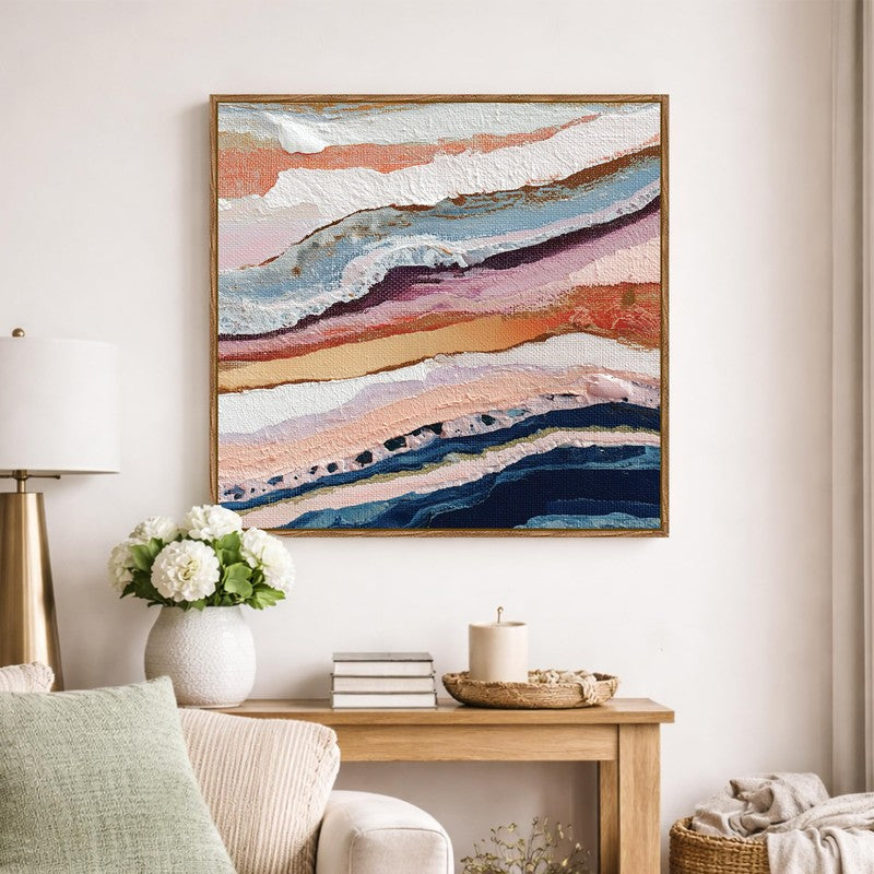 Dreamy Horizon Canvas Wall Art With Frame