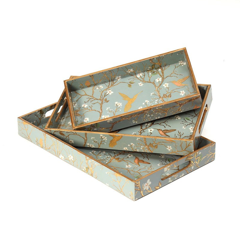 Sterling Flight Enamel Coated Serving Tray (Grey) - Set Of Three media 6