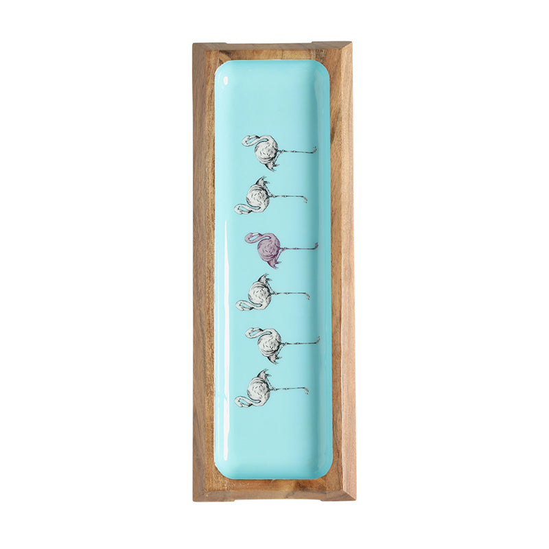 Blue Birds Wood Platter media 3