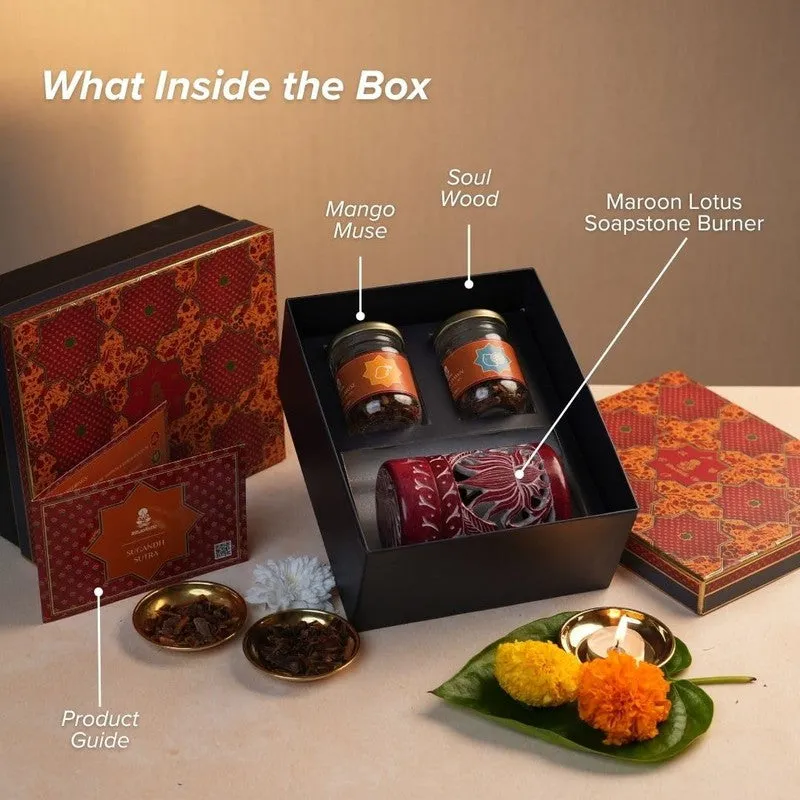 Divine Aura Fragrance Diffuser (Red) - Set Of Three media 3