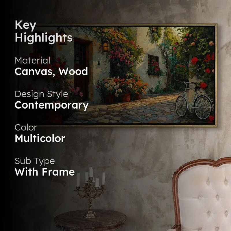 Enduring Charm Canvas Wall Painting With Frame media 2