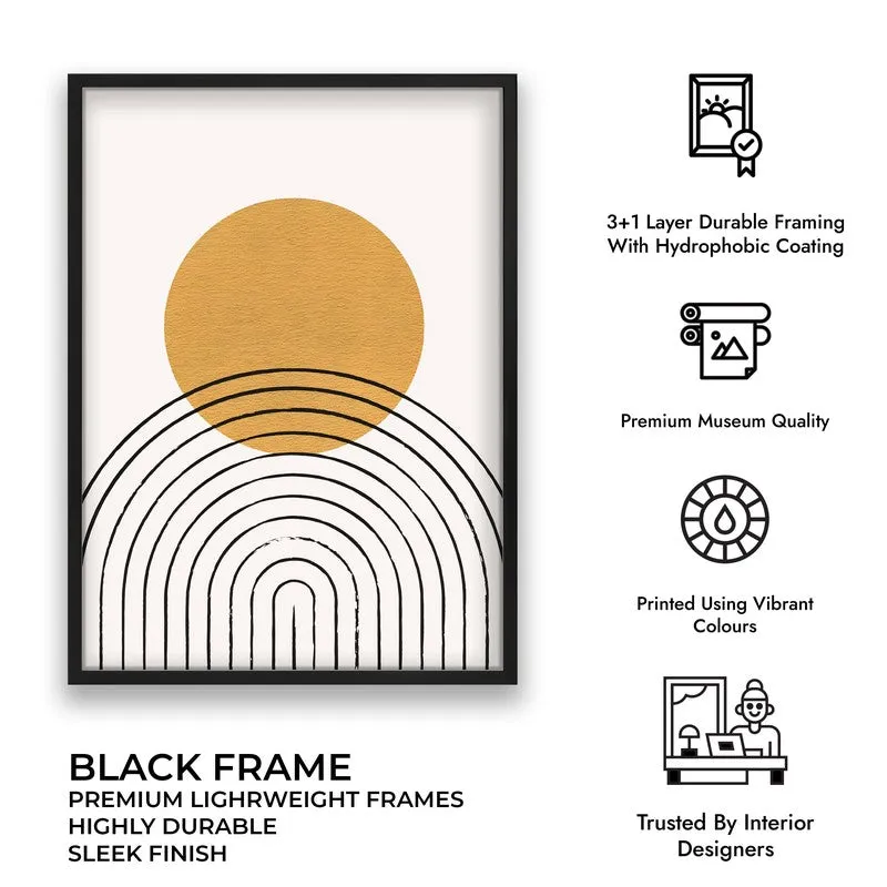 Radiant Balance Canvas Wall Painting With Black Frame media 8