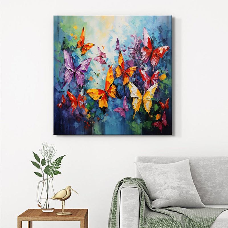 Butterfly Garden Wall Painting